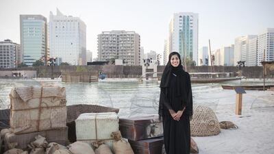 Ahoud Al Hammadi, cultural ambassador of this year's Qasr Al Hosn Festival. Mona Al Marzooqi / The National