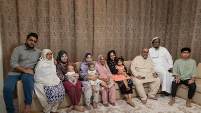 The great-grandmother has 11 Pakistani grandchildren, four Indian grandchildren and four great-grandchildren and believes in living in harmony. Antonie Robertson / The National