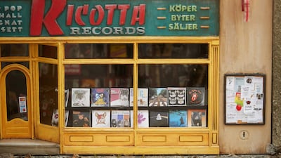 An art installation made by the collective Anonymouse is seen in Nygatan street in Lund, Sweden on August 5, 2020. AFP