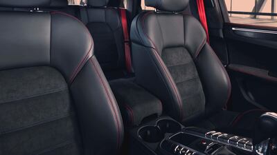 The interior is similar to other GTS models across the Porsche range, with a dark themed interior dominated by Alcantara leather and carbon fibre