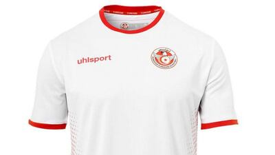 20 Tunisia || The look: A very smart white shirt with red trim from Uhlsport. Nice detailing down the flanks of the body. Tunisia has moved on from their first appearance in 1998 which looked like Wolverine had a slash at it. || Would I wear it? Yes.