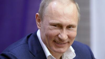 Russia's president Vladimir Putin has understood the West's words are not backed by a credible threat of force. March 8, 2014. Alexey Nikolsky/EPA