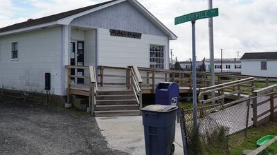 The island's lone post office sits right off Main Ridge Road.