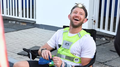 Runner Harry Amos in good spirits. The Dubai resident hopes to raise Dh50,000 to support diabetes care