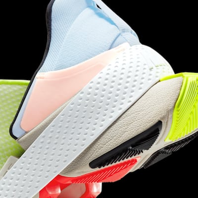 The entirely lace-free trainers feature a tension band that helps to keep them in place. Courtesy Nike