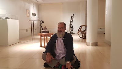 Spanish artist Cristobal Martin exhibition Nocturnal Star pays tribute to Islamic mystic Ibn Arabi. Saeed Saeed for The National