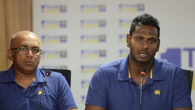 Coach Chandika Hathurusinghe, left, is leading a revival in Sri Lanka's fortunes on the field. AFP