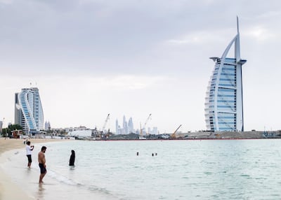 The public beach near the Burj Al Arab (just next to the Park Regis hotel) is colloquially known as Sunset Beach. Reem Mohammed/The National