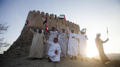 Students on the Journey of the Union, on a visit to Fujairah. (Lee Hoagland/The National)