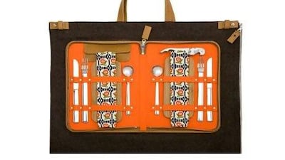 Viennese picnic set designed by Neue Galerie New York and produced in Vienna by R. Horn's Wien. Photo by Hülya Kolabas