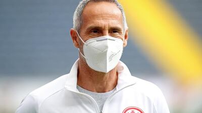 Eintracht Frankfurt manager Adi Hutter. EPA