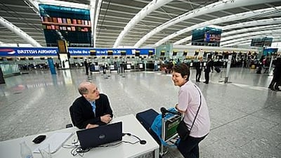 During his week as writer in residence at Heathrow the author Alain de Botton chats with a passenger.