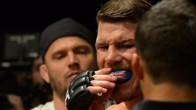 Michael Bisping shown in California in June before he fought Luke Rockhold at UFC 199. Jayne Kaim-Oncea / Getty Images / AFP