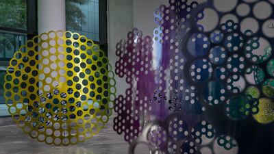 Al Qadiri wanted to create a space resembling a field of flowers. Antonie Robertson / The National