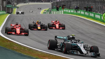 There was lots of battles during the race in Sao Paulo. AFP