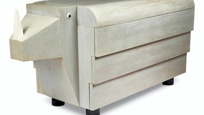 Lot 50: rhinoceros chest of drawers. Photo: Dreweatts