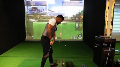 The space spans 1,300 square metres and replicates golf courses from around the world.