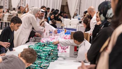The event comes as the first lorries carrying humanitarian aid started crossing into Gaza from northern Sinai, in Egypt.