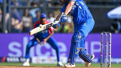 Mumbai Indians' Tim David made 45 off 21 balls. AFP
