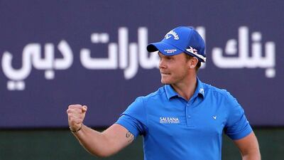 Danny Willett captured the Omega Dubai Desert Classic title by one shot. Karim Sahib / AFP