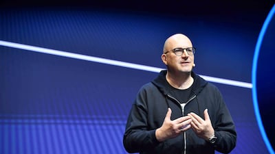 Johannes Larcher, managing director, at the Shahid relaunch event. The tie-up means Shahid users will now gain access to some of the world's biggest movies.