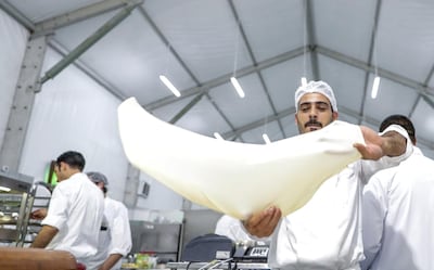 Fatayer, a type of Egyptian pie, is very popular. Victor Besa / The National