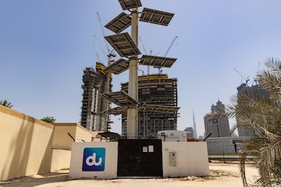 Du telecoms and data infrastructure seen in UAE. Antonie Robertson / The National