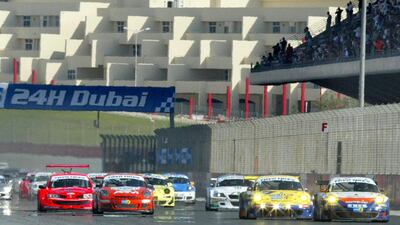 More than 75 cars started the Dubai 24 Hours in 2009 as the popular endurance race has evolved with more drivers and sponsorships over the last 10 years. This year’s race starts Friday. Mike Young for The National
