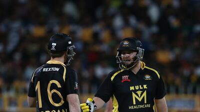The success of Paul Stirling, right, proves players from Associate teams can shine in tournaments such as the T10 League. Francois Nel / Getty Images