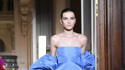 A look by Valentino Haute Couture. Getty 