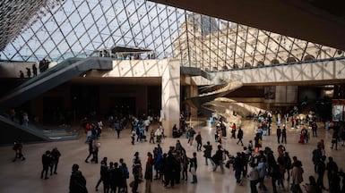 The Louvre Museum in Paris closed for the day after thieves stole jewellery from the Napoleon and Empress Josephine collection. AFP