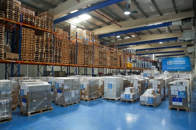 The supplies were dispatched from the Dubai Humanitarian aid hub. Photo: Dubai Media Office