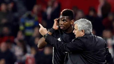 There have been numerous reports of disharmony between Paul Pogba, left, and manager Mourinho. Miguel Morenatti / AP Photo
