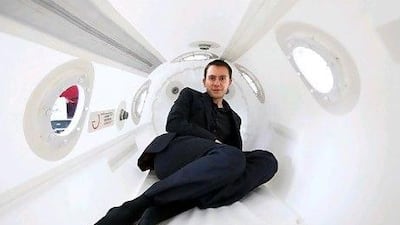 Steve Cronin plans to add mild hyperbaric oxygen chambers to the list of the unique products sold by his company, Om Life. Pawan Singh / The National