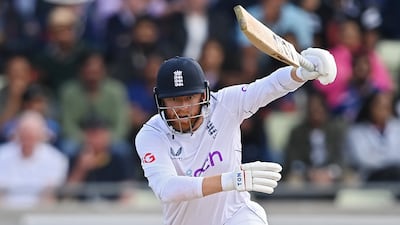 Enland's Jonny Bairstow of England on his way to an unbeaten 72. Getty