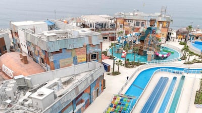 The La Boca-inspired colour palette is clear from this bird's eye view. Antonie Robertson / The National