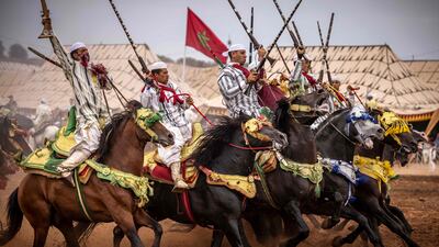 Close riding is another skill on show from the Moroccan horsemen, many of whom belong to North African nomadic tribes.