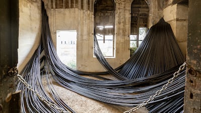Muhannad Shono's ;Streams, Dreams and Flow States;, from Desert X 2019. The Saudi artist will represent the kingdom at Venice Biennale 2022. Photo: Mo Eskandrani. Courtesy of the artist