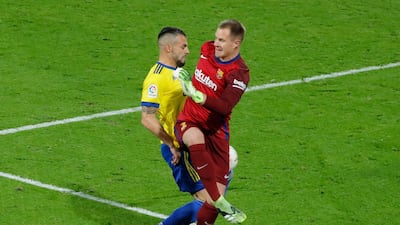 Barcelona's defeat leaves them 12 points behind league leaders Atletico. Reuters