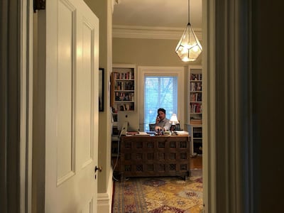 Canada’s Prime Minister Justin Trudeau has been working from home since his wife Sophie Gregoire tested positive for coronavirus. Reuters