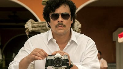 Benecio del Toro in Escobar: Pardise Lost. Courtesy Chapter 2