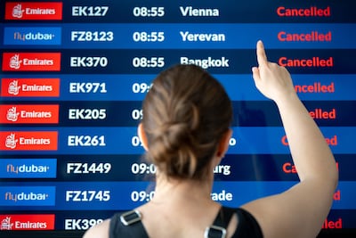 Airspace closure has left thousands of passengers on standby. Getty Images