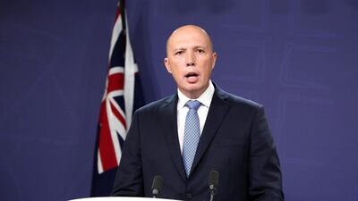 Australian Home Affairs Peter Dutton plans to the return of citizens who foguht for ISIS. Getty