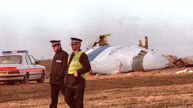 The scene of the Lockerbie disaster in December 1988. AFP