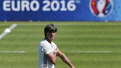 Germany manager Joachim Low during training. Denis Balibouse / Reuters