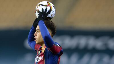 Barcelona defender Sergino Dest. AFP