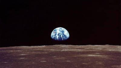 Earthrise viewed from the Apollo 11 mission's lunar landing module Eagle prior to its landing. NASA / EPA