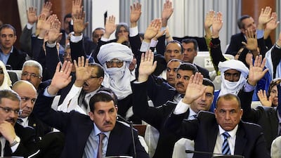 Algerian parliament yesterday passed constitutional reforms proposed by president Abdelaziz Bouteflika after the 2011 Arab Spring uprisings, with 499 out of 517 MPs present voting in favour. Farouk Batiche / AFP