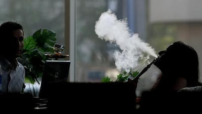 Dubai and Abu Dhabi banned the sale of shisha to help to limit the spread of coronavirus. AFP