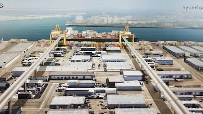 DP World is launching a feasibility study to explore the possibility of using high-speed transport technology – Hyperloop – to move containers from Jebel Ali Port to an inland storage depot. Courtesy DP World